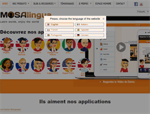 Tablet Screenshot of mosalingua.com